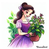 Prinzessin mit Blumen_1